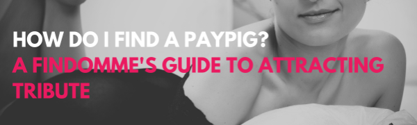 How Do I Find a PayPig? A Findomme's Guide to Attracting Tribute