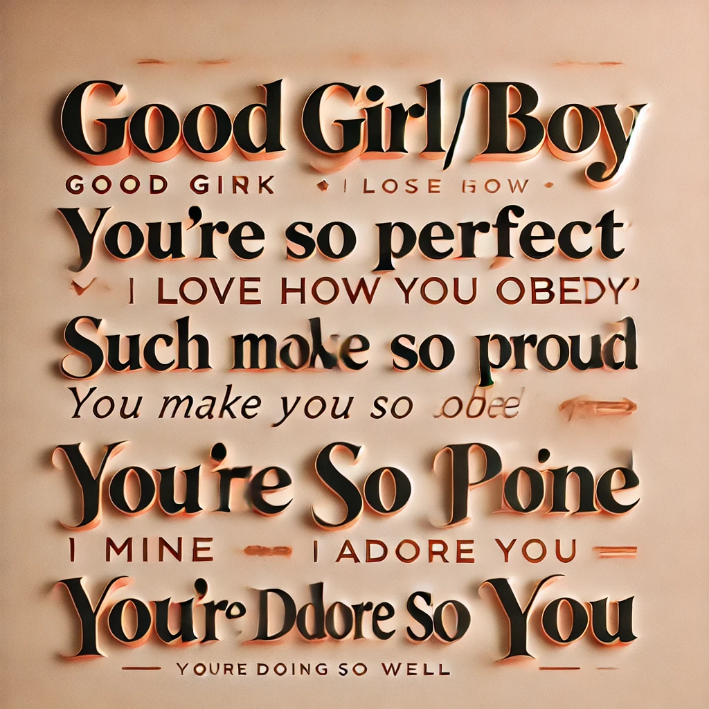 Praise Kink Words