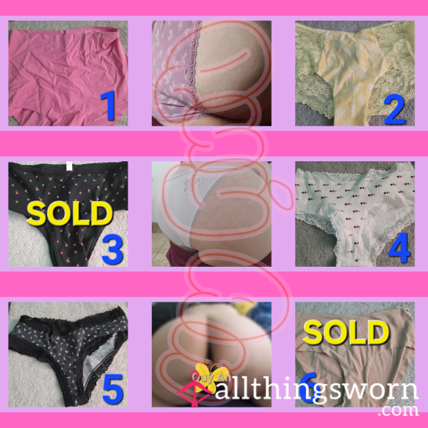 [021] Full Back Panties Numbered 1-6