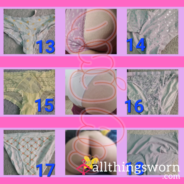 [023] Full Back Panties Numbered 13-18