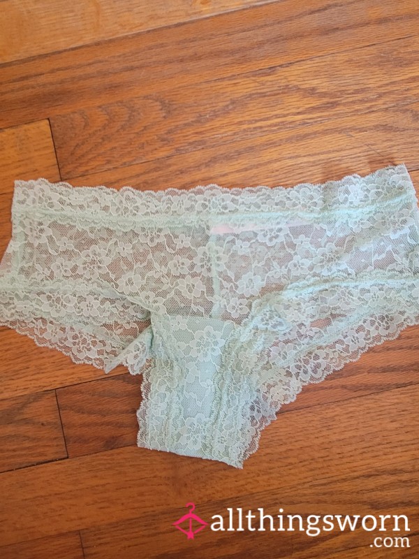 [026] Minty Green Lace Panties