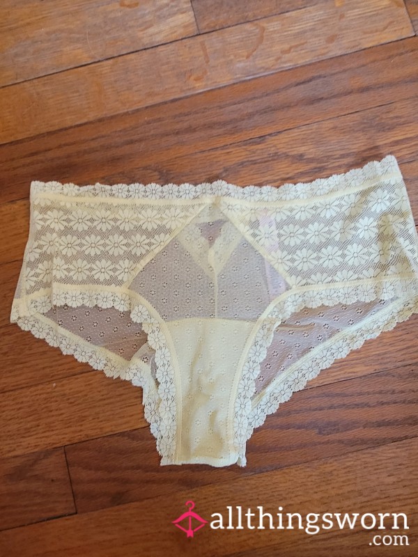 [034] Yellow Mesh Panties 💛