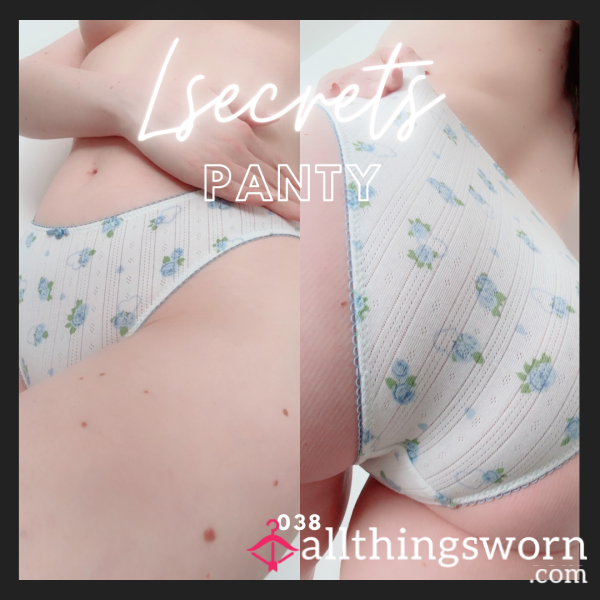 038 Blue Flor*l Panty