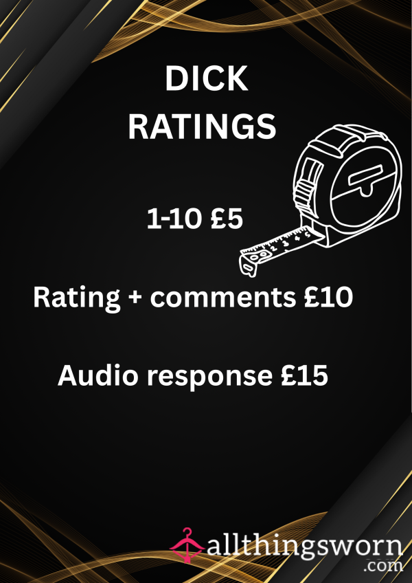 1-10 D*ck Rating