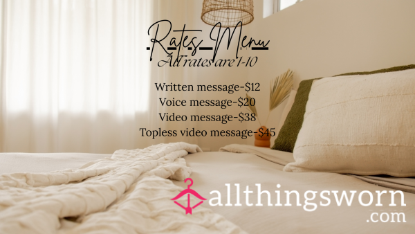 1-10 Rate W/ Written Message