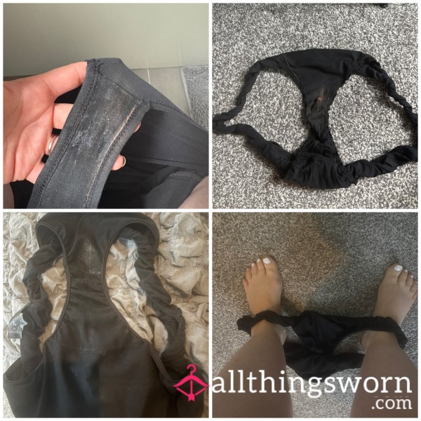 1 Day Wear Dirty Black Big Panties