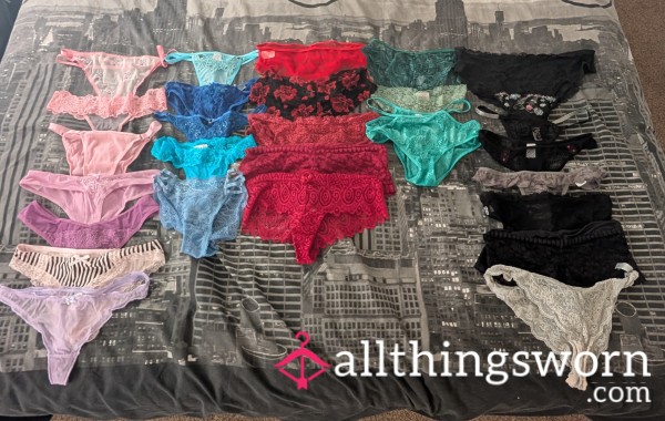 1 Day Worn Underwear- Can Pick Colour From The Picture