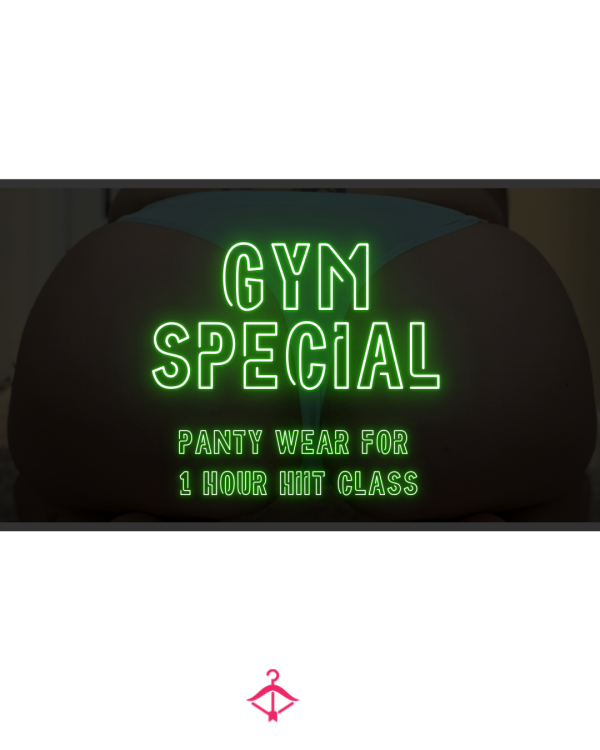 🔥 1-Hour Gym Worn Panties – Fresh, Sweaty, And Sealed Just For You 🏋️‍♀️