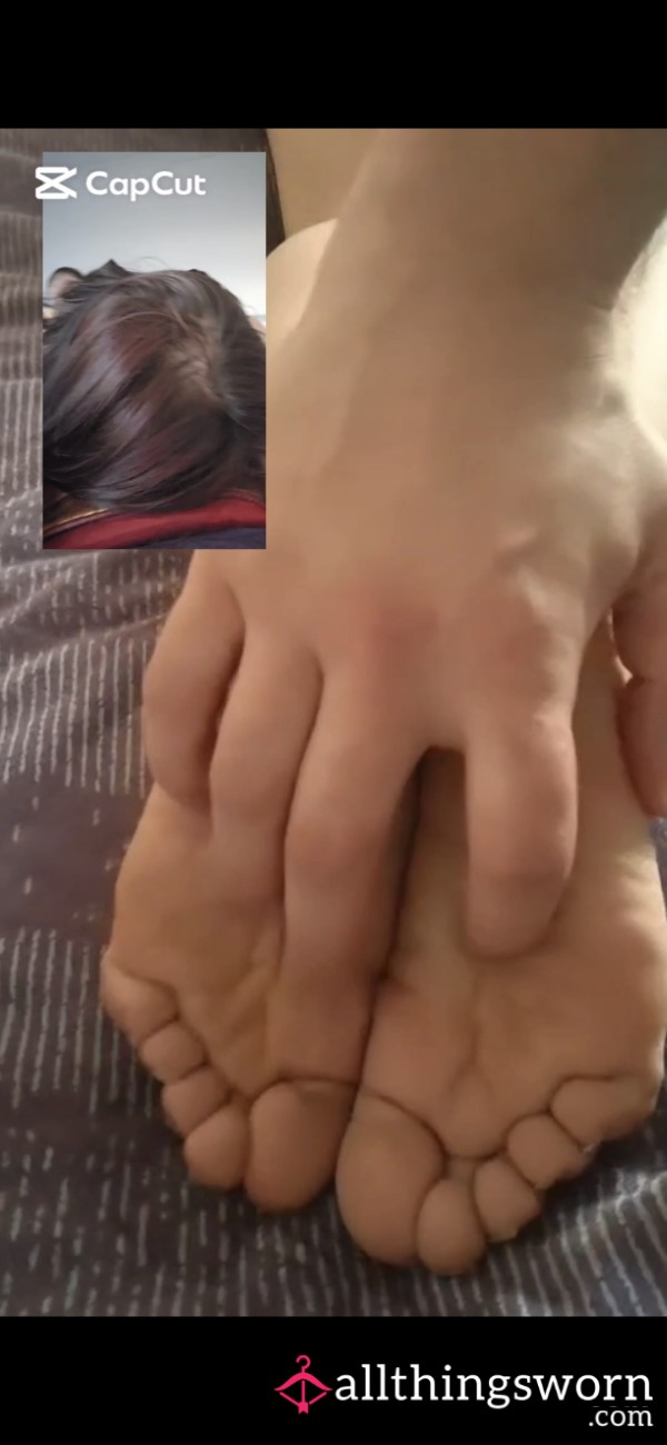 1 Minute Feet Tickling Video With Feet And Face Views