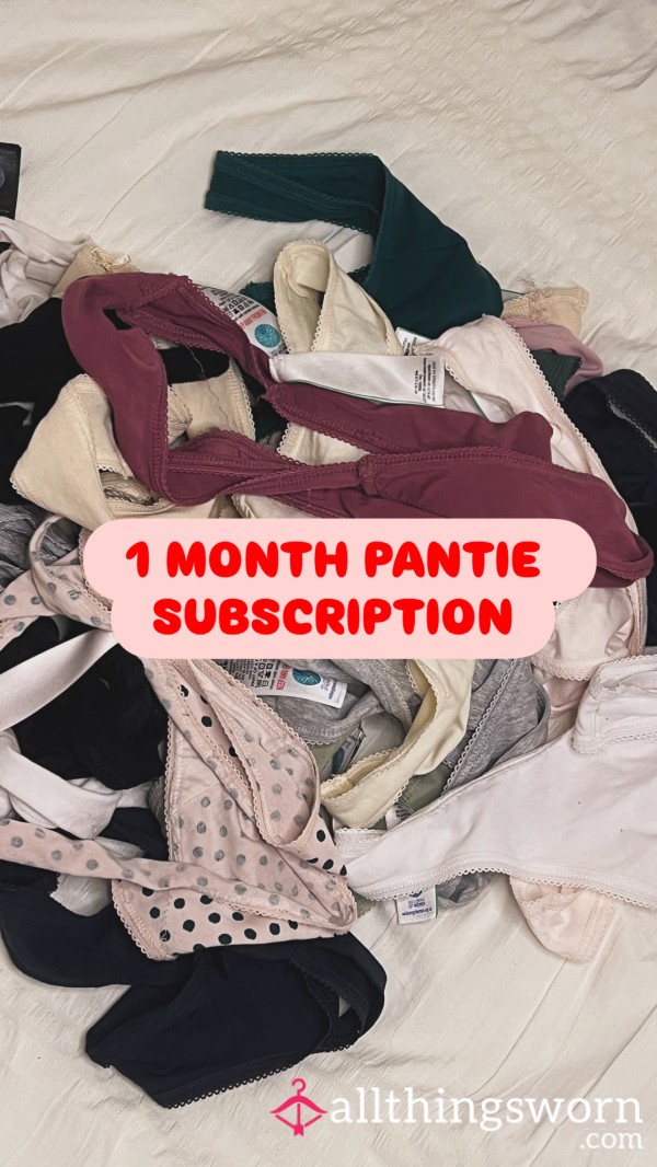 1 Month Pantie Subscription