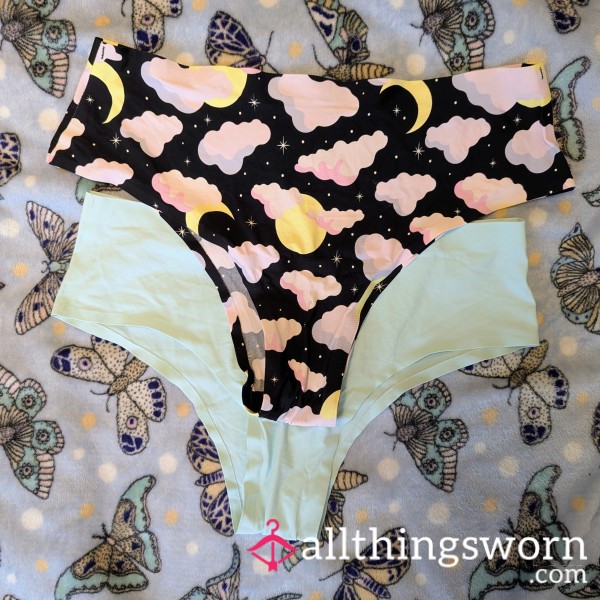 1 Pair Of 2 Seamless Cheeky Panties