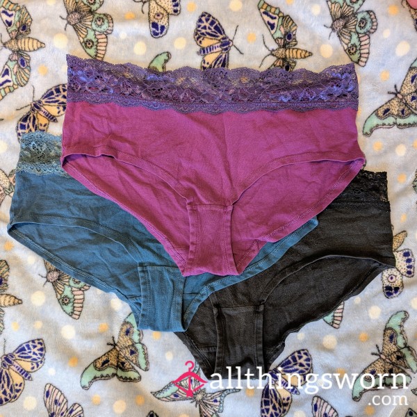 1 Pair Of 3 Lace Waist Panties