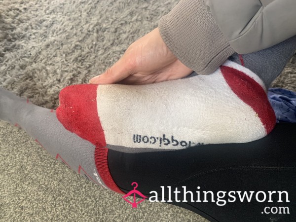 1 Pair Of Used Sweaty Long Stable Socks