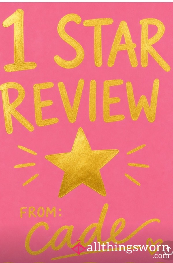 1 Star Review 🌟