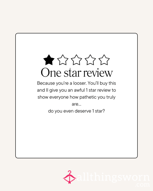 1 Star Review