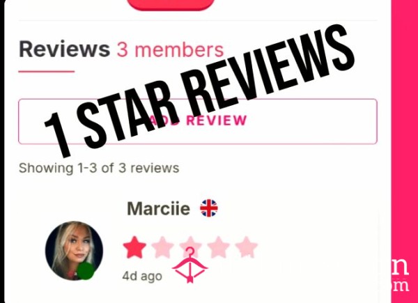 1 Star Review From Me⭐