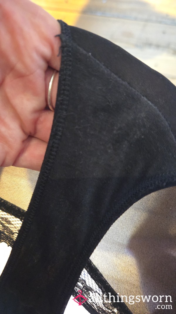 1 Week Worn, C*m, Sl*t Gym Panties