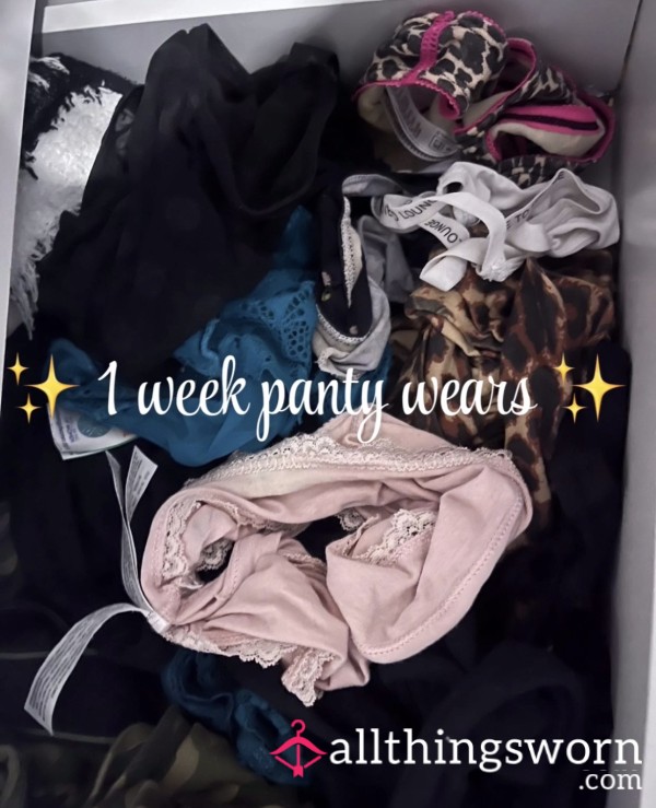 1 Weeks Worth Of Panties 🍒