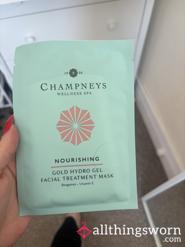 1 X Worn Champneys Gold Face Mask