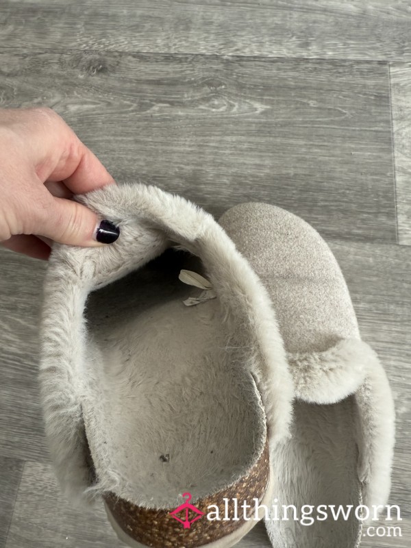 1 Year Old Smelly Disgusting Trashed Slippers