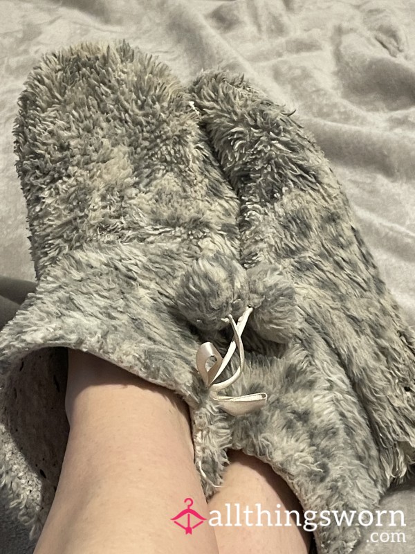 1 Year Old Well Worn Slippers