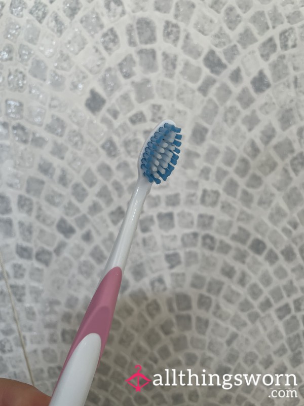 1 Year Used Toothbrush To Clean My Retainer In The Morning