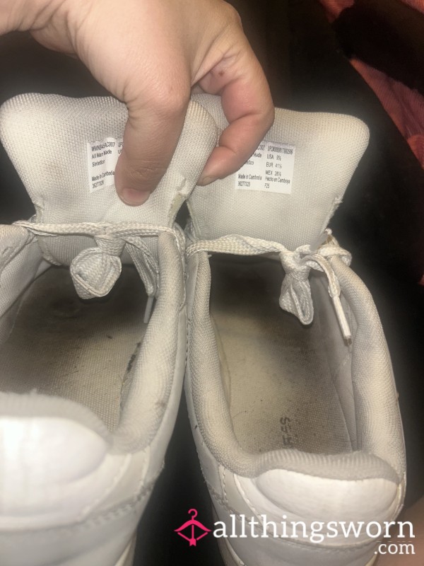 1 Year Worn Sneakers Barefoot