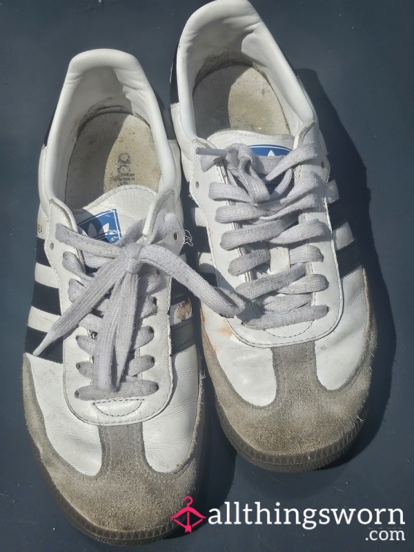1 Yr Old Dirty Smelly Adidas Sambas. Worn With No Socks
