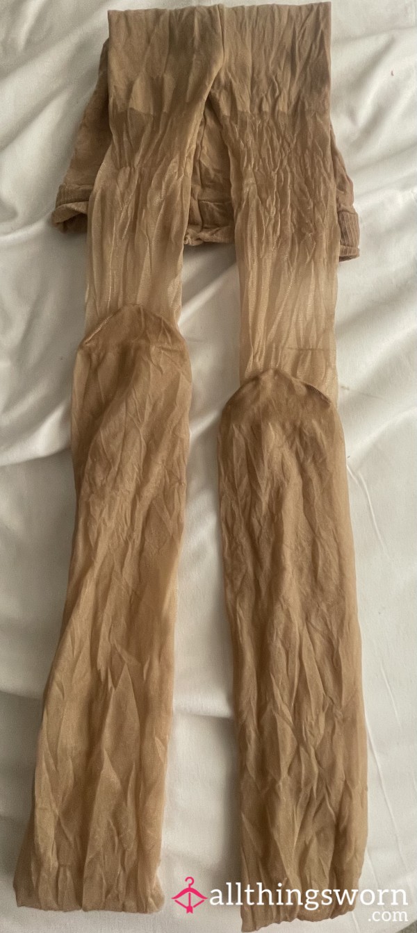 10 Denier Glossy Tan Tights