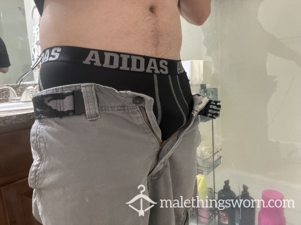 10 Hour Shift Sweaty Adidas Heavy Worn With Holes