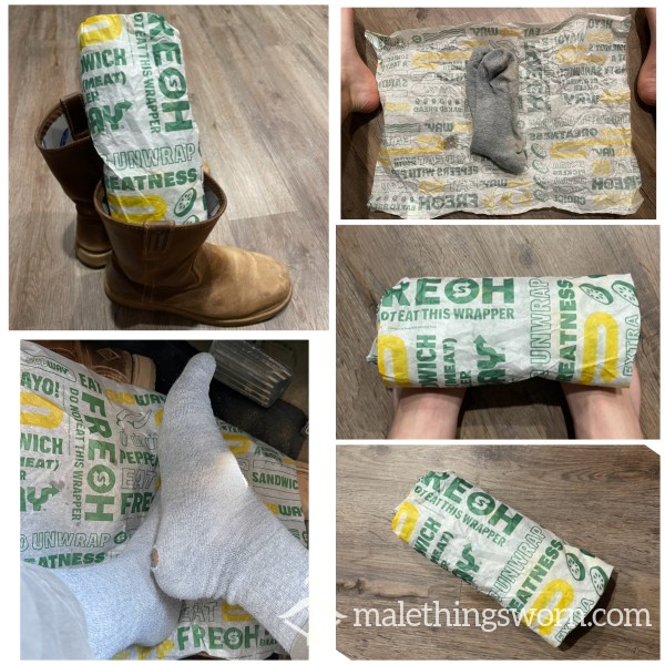 🌯 10-Hour Work Boot Special – Wrapped Like A Subway Sub 🌯