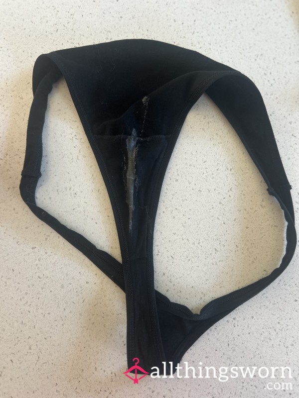 10 Hour Worn Thong Through A Busy Day