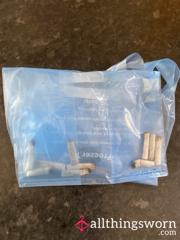10 Used Cigarette Ends