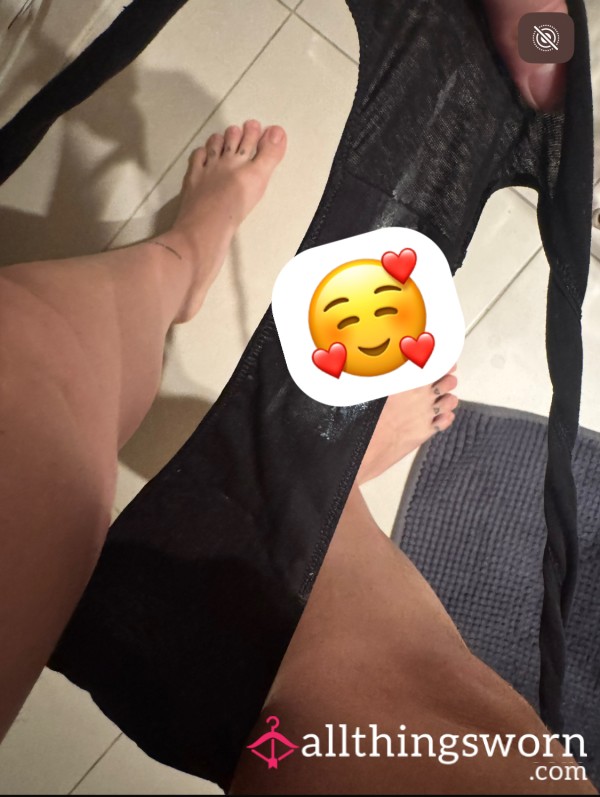 100% Black Cotton Panties