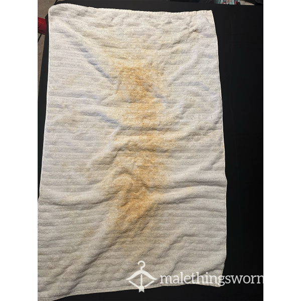 100+ Load Soaked C*m Rag: C*m Stained White Towel