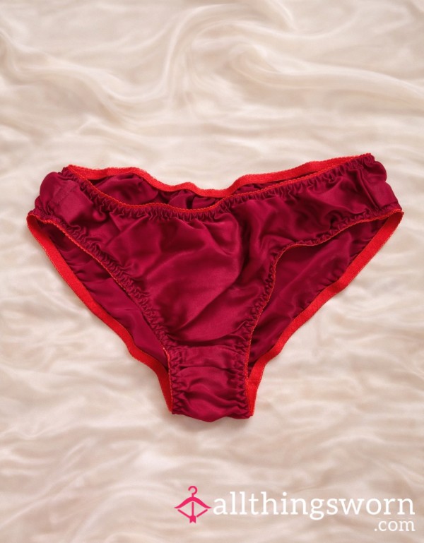 100% Silk Ruby Red Panties ❤️ (48hrs)