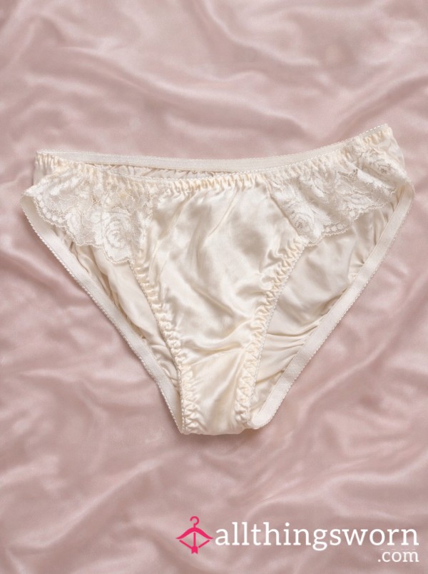 100% Silk White High-cut Bikini  🕊️ (48hrs)