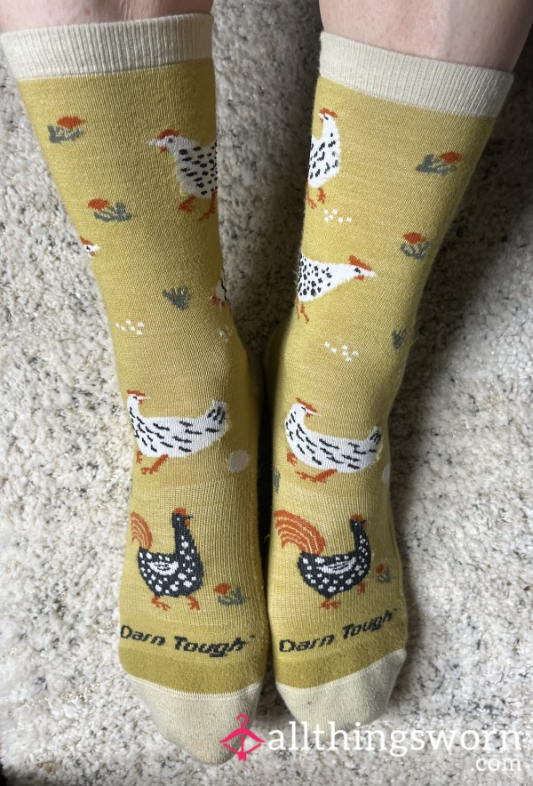 Not Your Average Socks! 100% Soft Natural Wool Chicken Socks 🐓