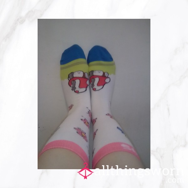 100%cottom Smurf Socks