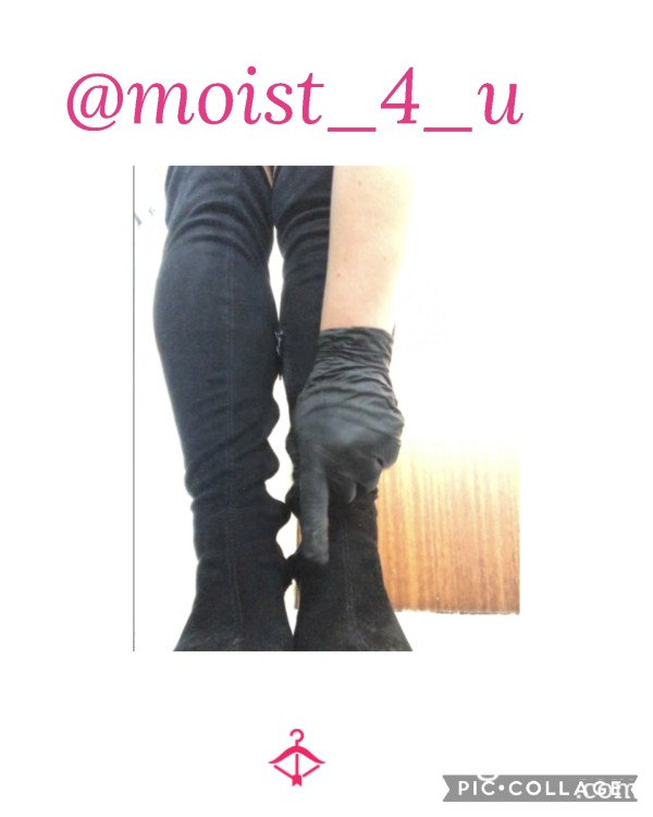 10.min Black Knee High Boots Black Gloves Pathetic Bootlicker Worship .£15