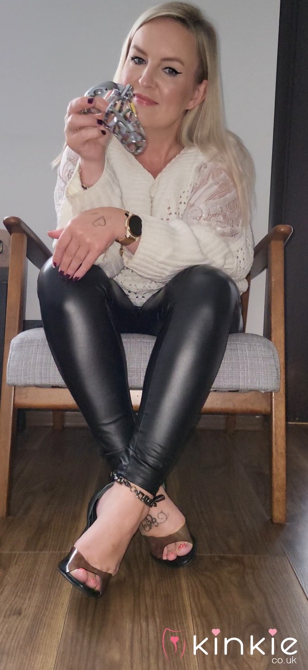 10min Foot Slave Getting Locked In Chastity