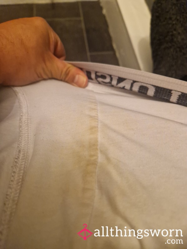 5 Day Worn Lonsdale Trunks Mexican Stand Off Who Pays Wins C*m SPOTS VISIBLE( STRAY PUBES NOW IN THERE Pi*s STAINED AND MUSKY THEY REALLY SMELL NOW