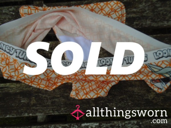 12-🧡Orange & White Character Panties🧡