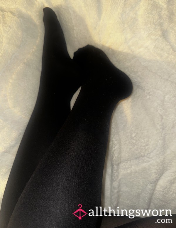 12 Hour Worn Work TIGHTS. Without Underwear.