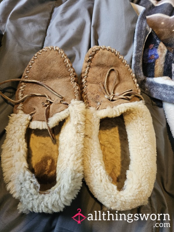 14 Year Old LL Bean Moccasins  Size 11