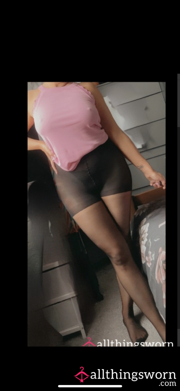 20 Denier Silky Soft Black Tights 🦵