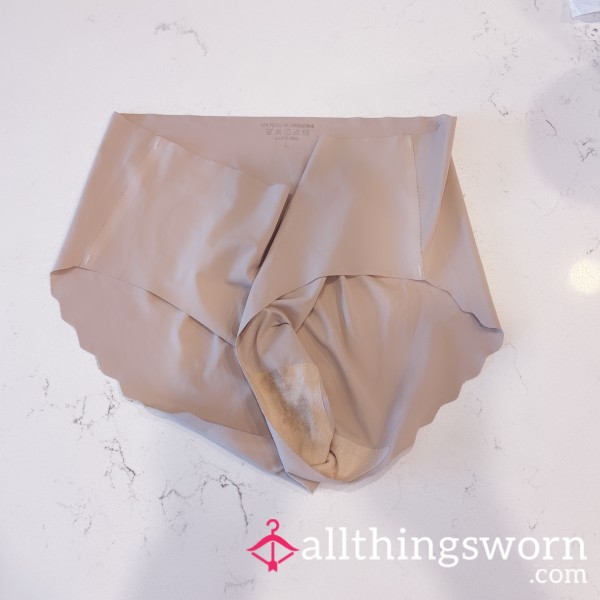 Old And Well-Worn! Full Back Silk Satin Pany! Very Old And Well-worn With Stains!