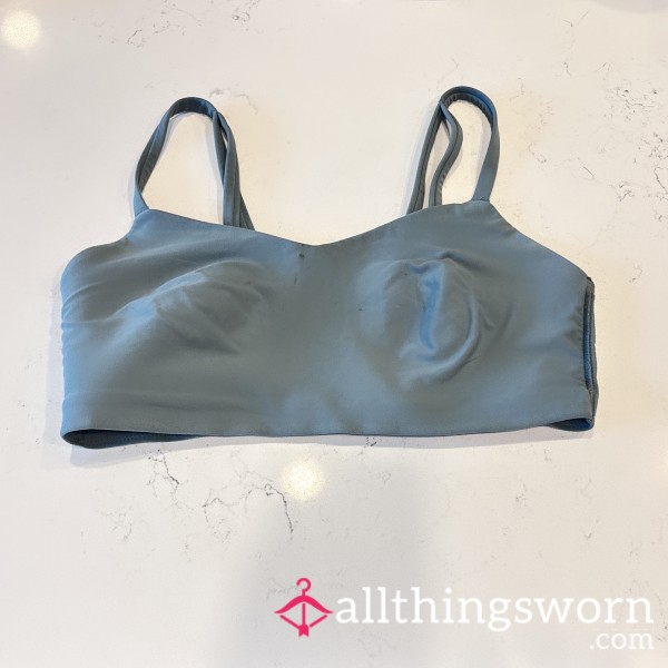 $15 Very Old, Sweaty And Used, Spandex And Cotton No Show Material Sports Bra!
