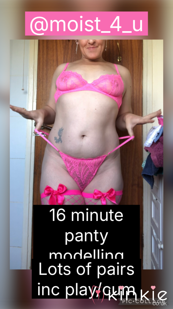 16 Minute Panty Modelling Ending With Play £15