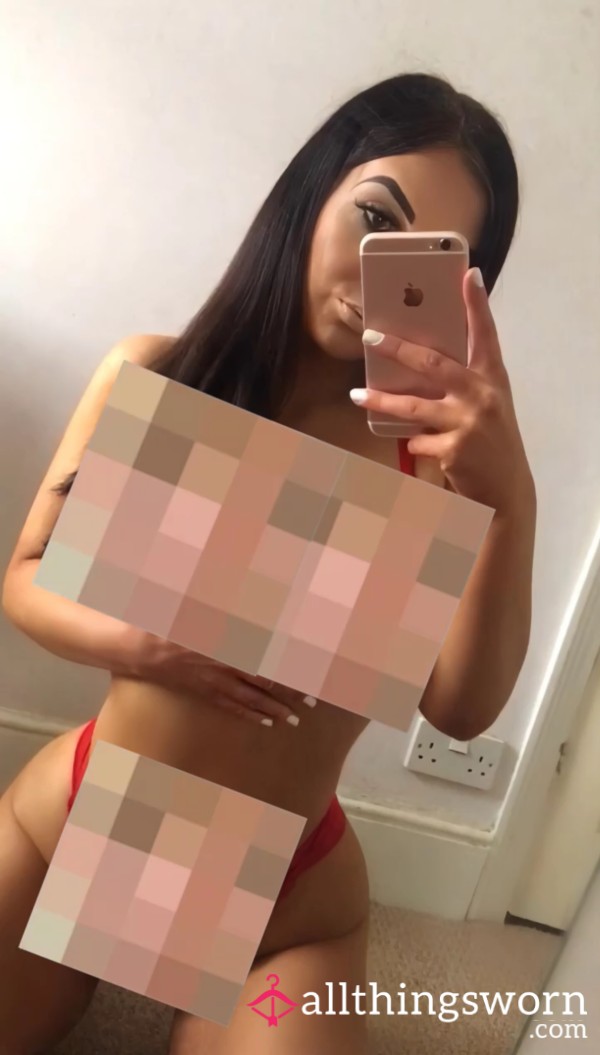 18 Year Old Me In A S**y Red Lacy Set 💋🔥